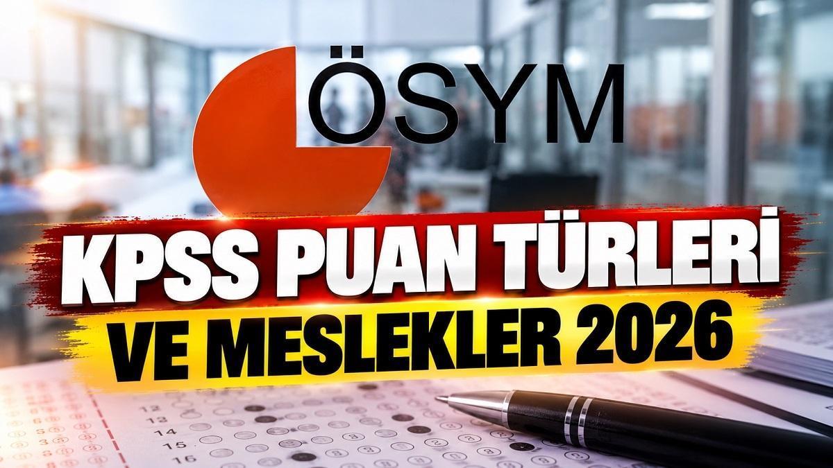 KPSS PUAN TÜRLERİ VE MESLEKLER 2026| KPSS P1, P2, P3 Nedir, Hangi Kadrolarda Kullanılır? KPSS Puan Türleri 2026 Rehberi