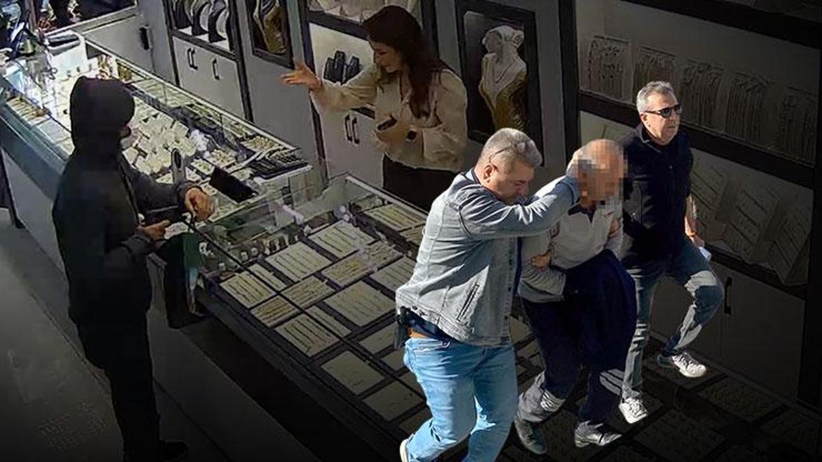 Oyuncak tabancayla kuyumcuyu soymak isteyen şüpheli yakalandı
