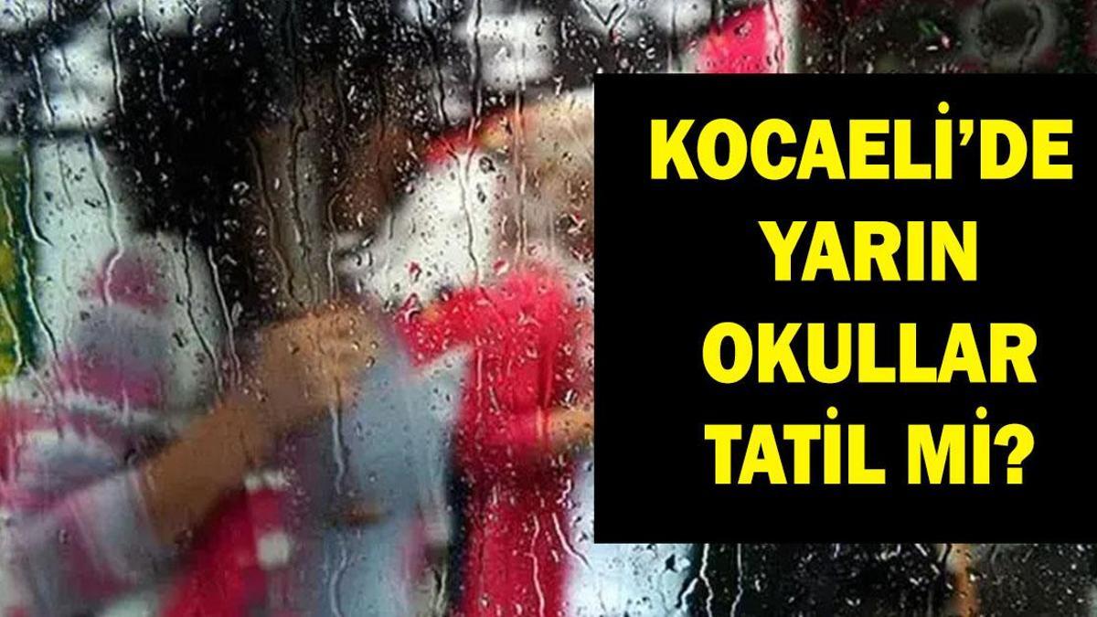 16 EKİM KOCAELİ'DE OKULLAR TATİL Mİ? Yarın Kocaeli'de okullar var mı yok mu?