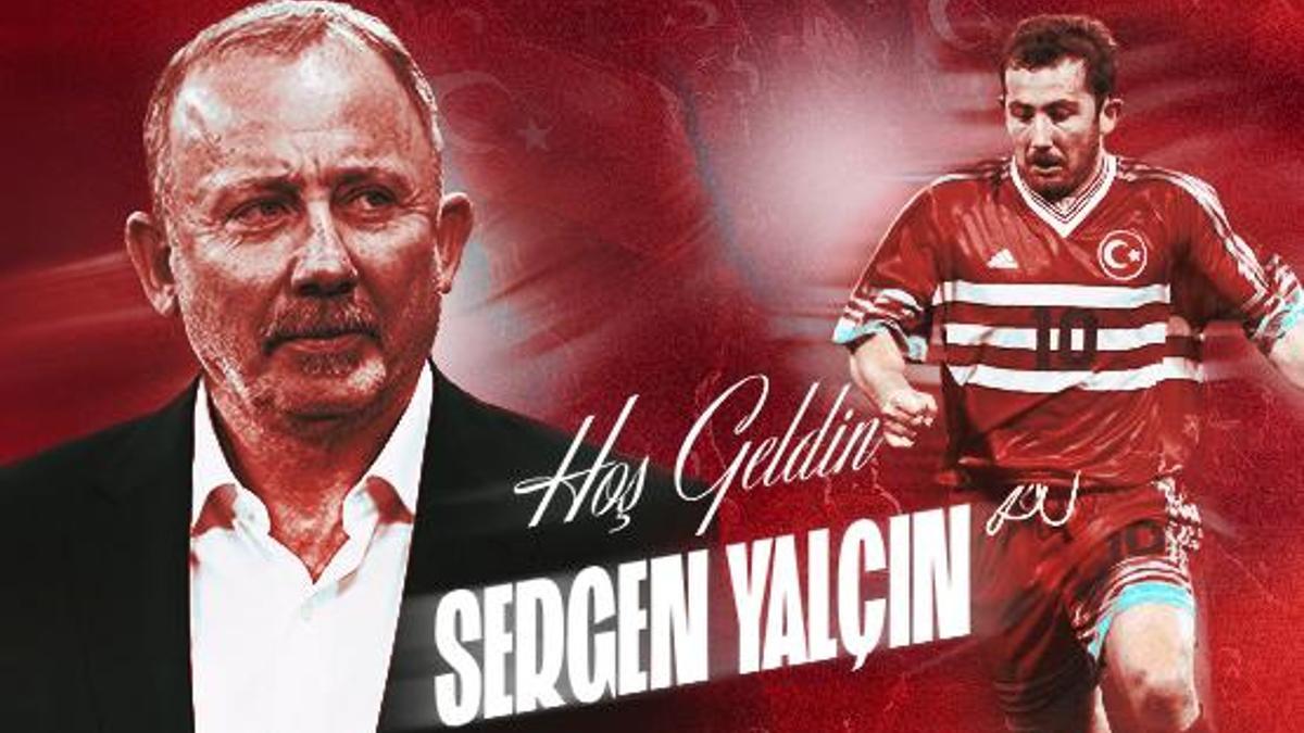 Milli Takım'ın yeni teknik direktörü Sergen Yalçın için imza töreni düzenleniyor