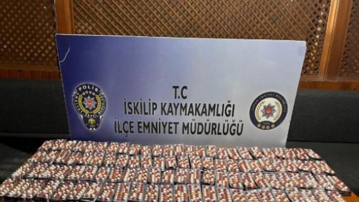 Çorum'da 5 bin 500 uyuşturucu hap ele geçirildi haber görseli