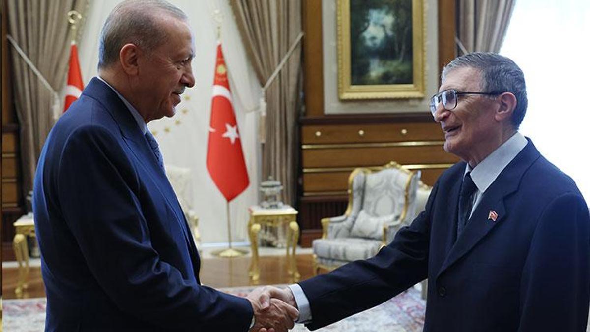 Cumhurbaşkanı Erdoğan, Nobel ödüllü bilim insanı Prof. Dr. Sancar'ı kabul etti