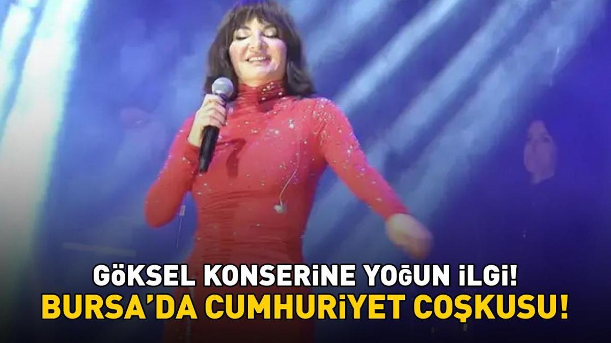 Bursa'da Cumhuriyet coşkusu! Göksel unutulmaz bir gece yaşattı
