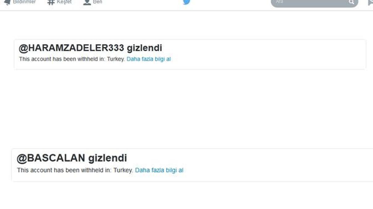 Twitter harekete geçti, o hesaplara erişim yok Twitter harekete geçti, o hesaplara erişim yok