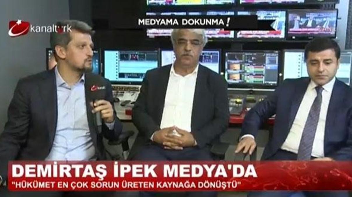 Demirtaş Bugün TV yayınına katıldı Demirtaş Bugün TV yayınına katıldı