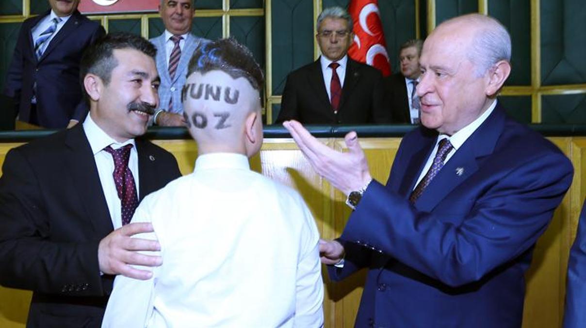 Bahçeliyi şaşırtan tıraş