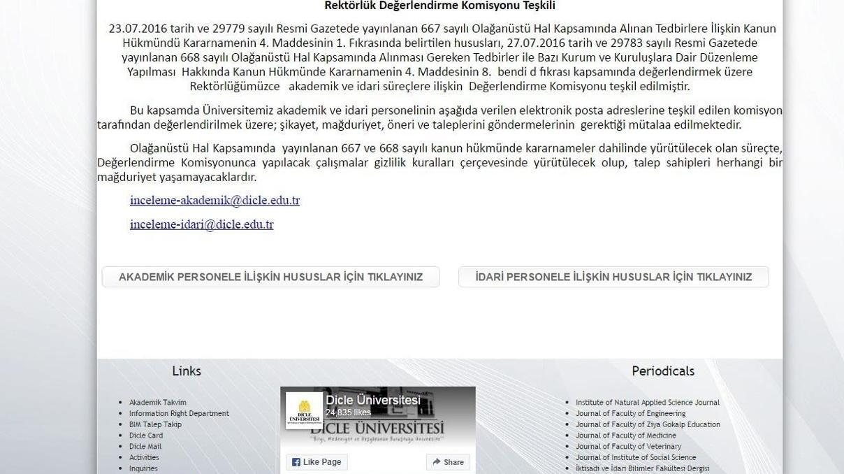 Dicle Üniversitesinde ihbar sistemi kuruldu Dicle Üniversitesinde ihbar sistemi kuruldu