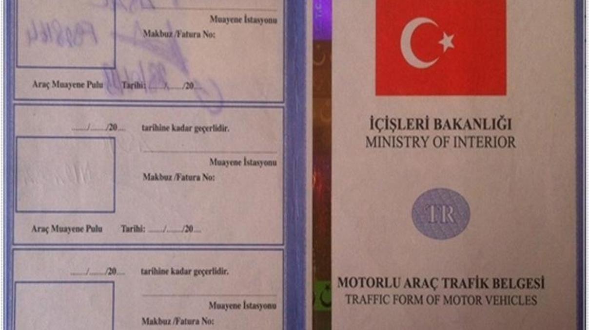 Motorlu araç trafik belgesi kalkıyor Motorlu araç trafik belgesi kalkıyor