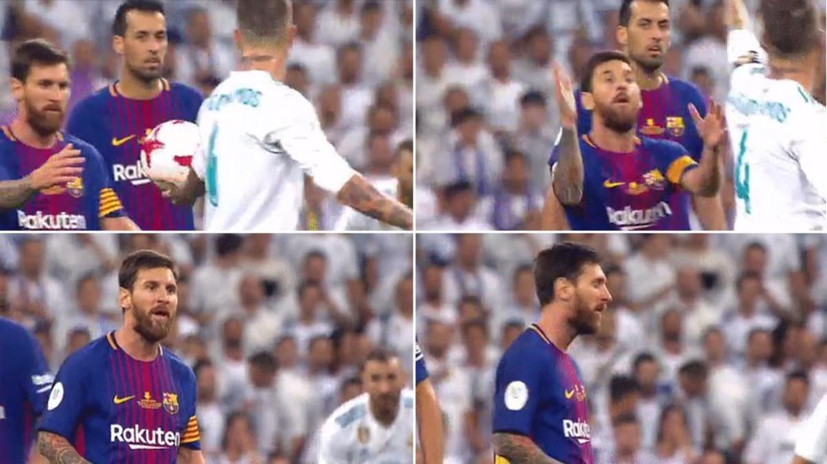 Sergio Ramosun hareketine Messi küfürle karşılık verdi