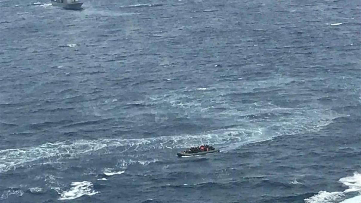 Kaçak göçmenler TCG Martı’dan kaçamadı Kaçak göçmenler TCG Martı’dan kaçamadı