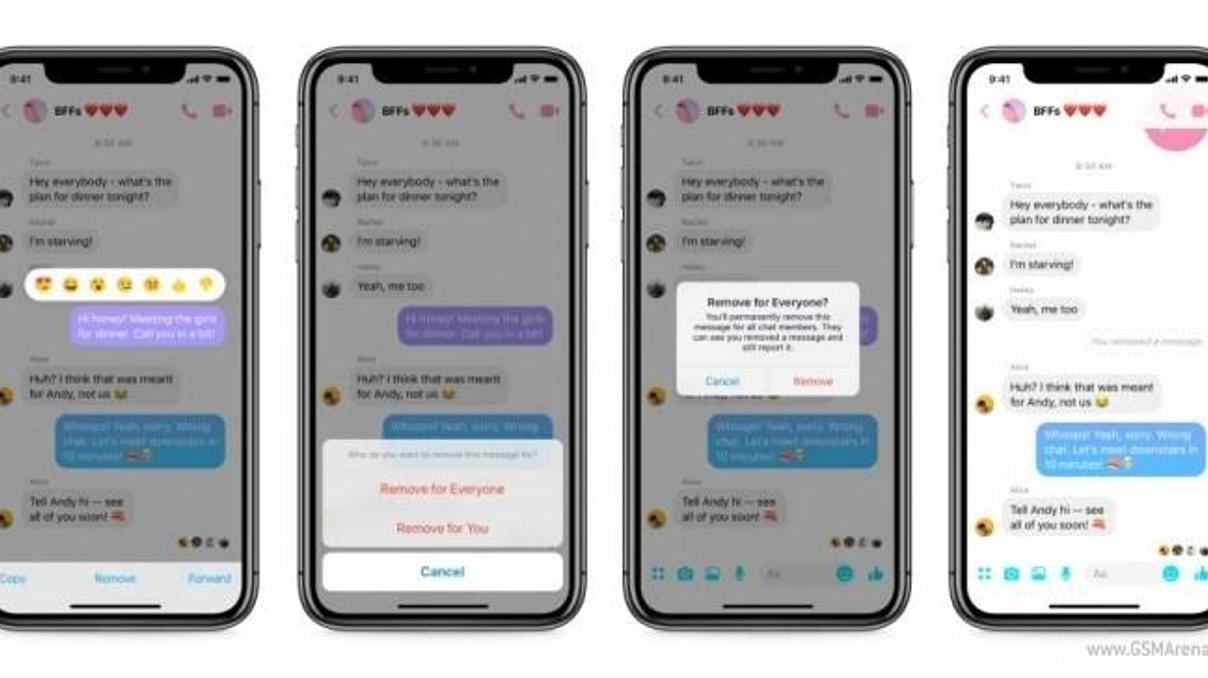 Artık Messenger mesajları da geri alınabilecek Artık Messenger mesajları da geri alınabilecek
