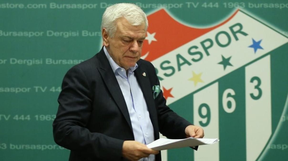 Bursasporda Ali Ay yönetimi ibra edilmedi