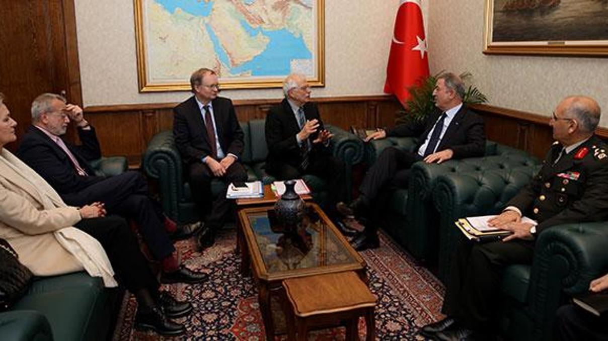 Bakan Akar, AB Komisyon Başkan Yardımcısı Fontelles ile görüştü
