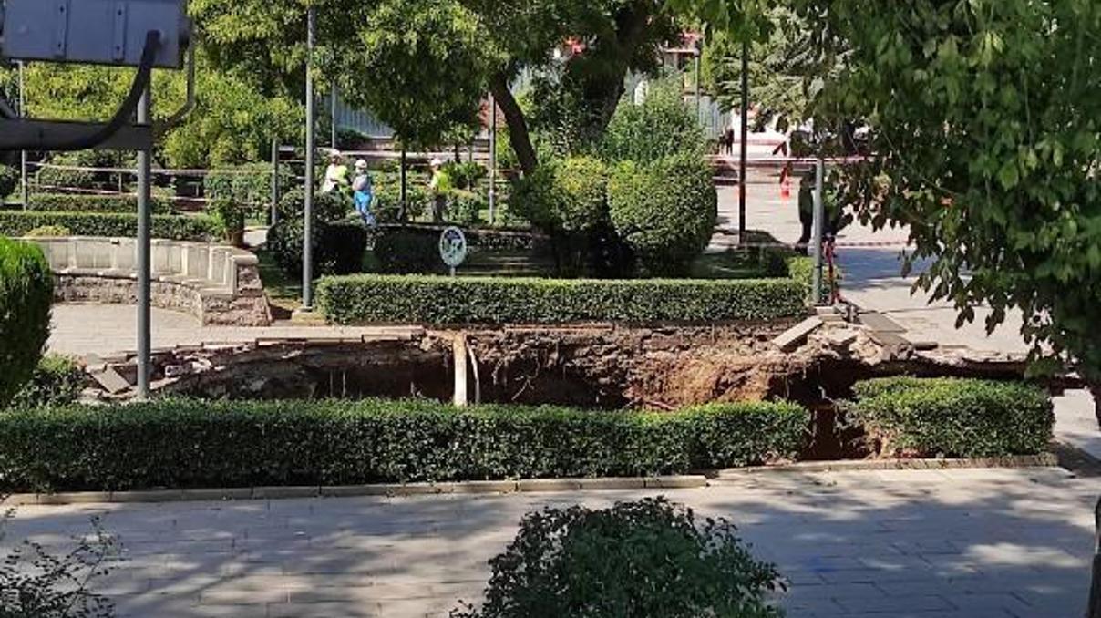 Ankarada metro inşaatında göçük Ankarada metro inşaatında göçük