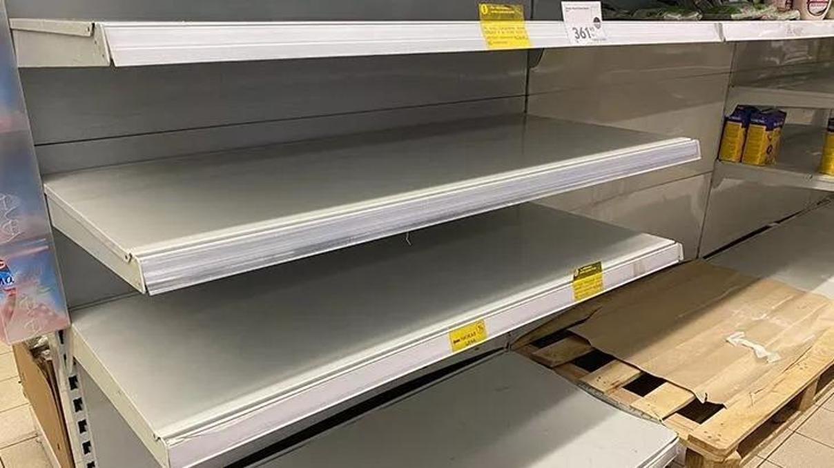 Rusyada şeker paniği: Market rafları boş kaldı