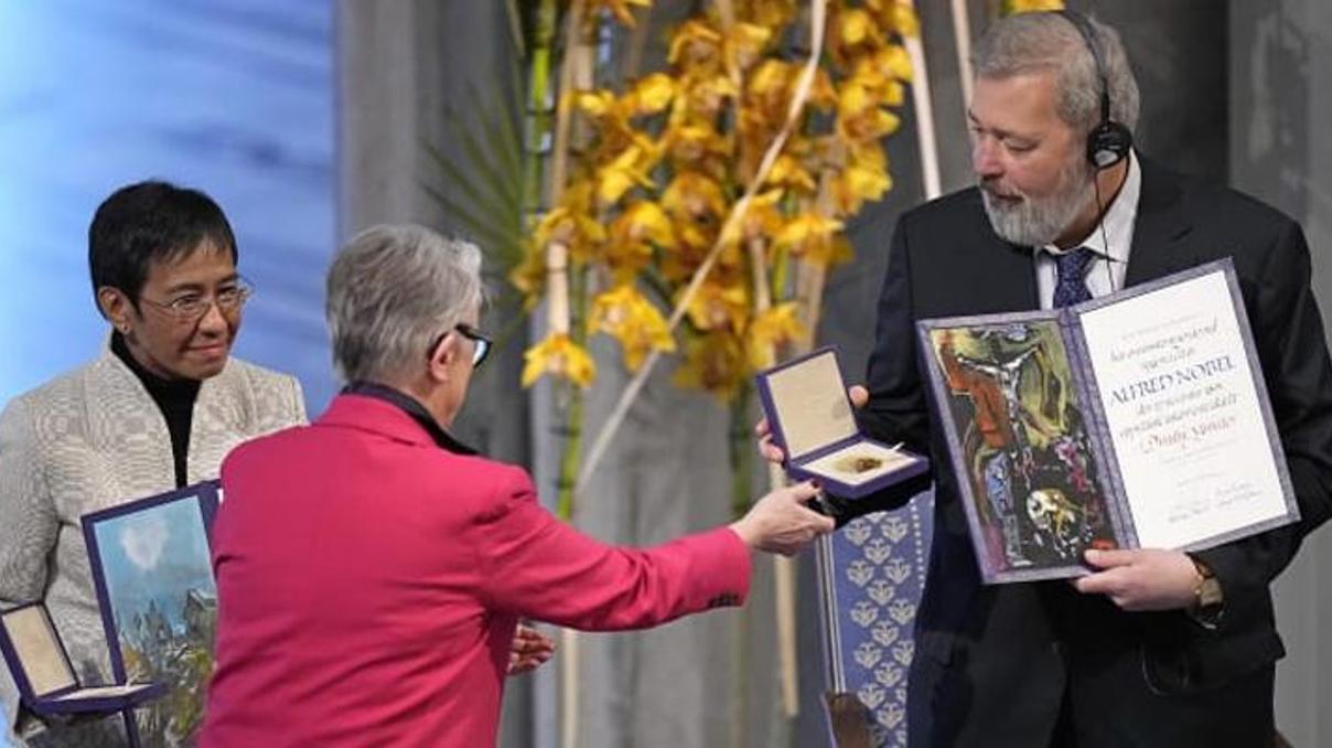 Nobel ödüllü Rus gazeteciden Nobellik hareket Nobel ödüllü Rus gazeteciden Nobellik hareket