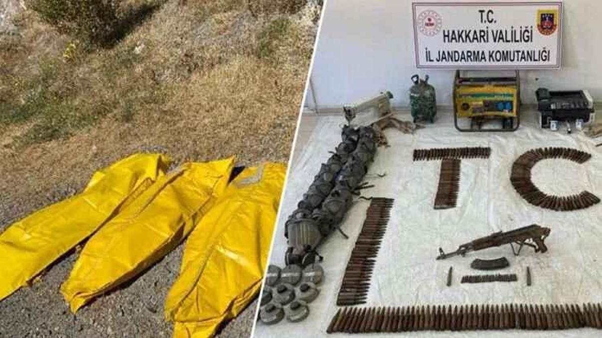 Hakkaride mağarada 3 terörist cesedi bulundu Hakkaride mağarada 3 terörist cesedi bulundu