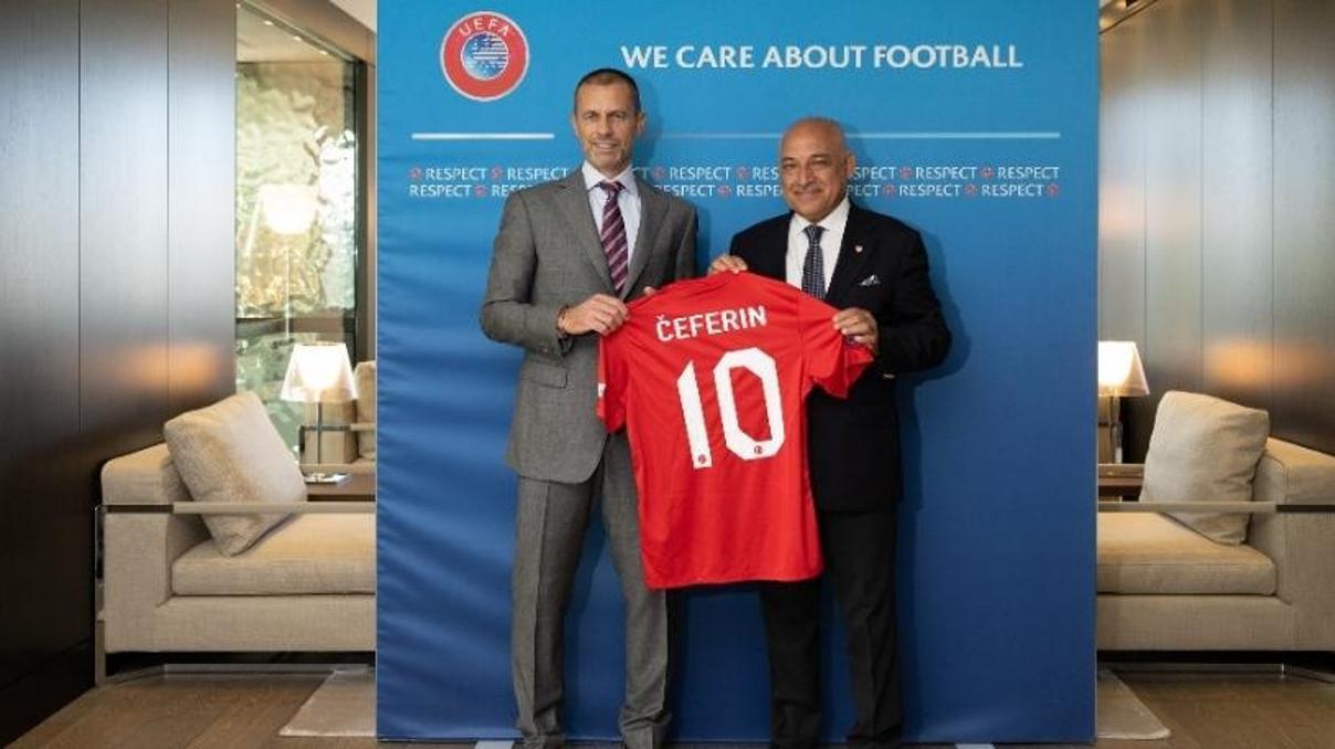 TFF Başkanı Büyükekşiden Ceferine ziyaret TFF Başkanı Büyükekşiden Ceferine ziyaret