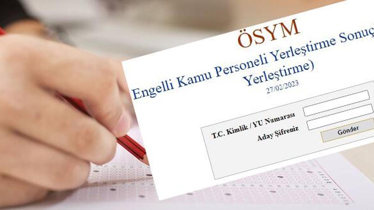 ÖSYM EKPSS tercih sonuçları açıklandı 2023 EKPSS yerleştirme sonuçları sorgulama ÖSYM sonuç sayfasında