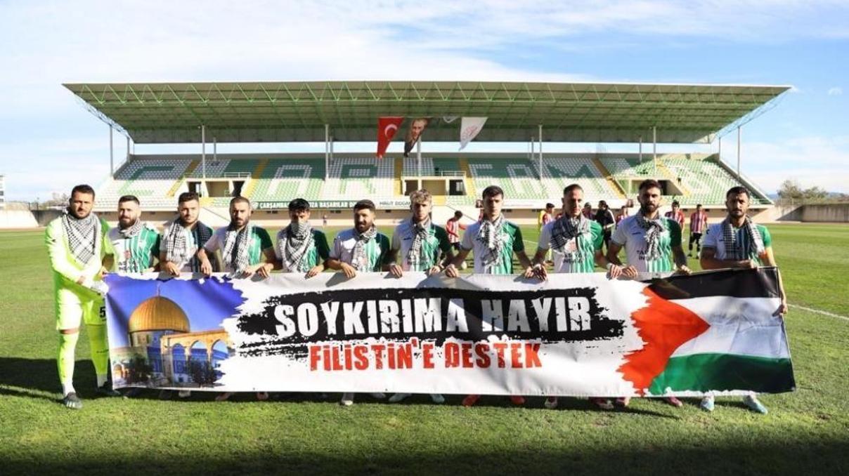 Çarşambaspordan Filistine destek