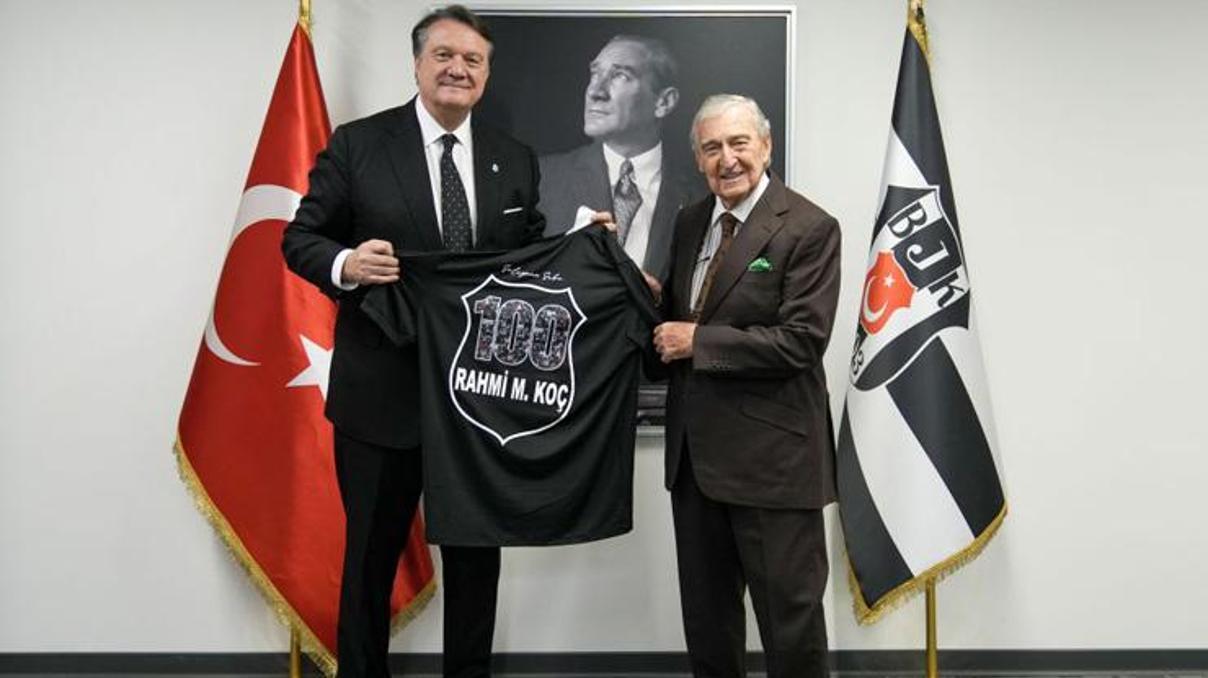 Rahmi Koçtan Hasan Arata tebrik ziyareti