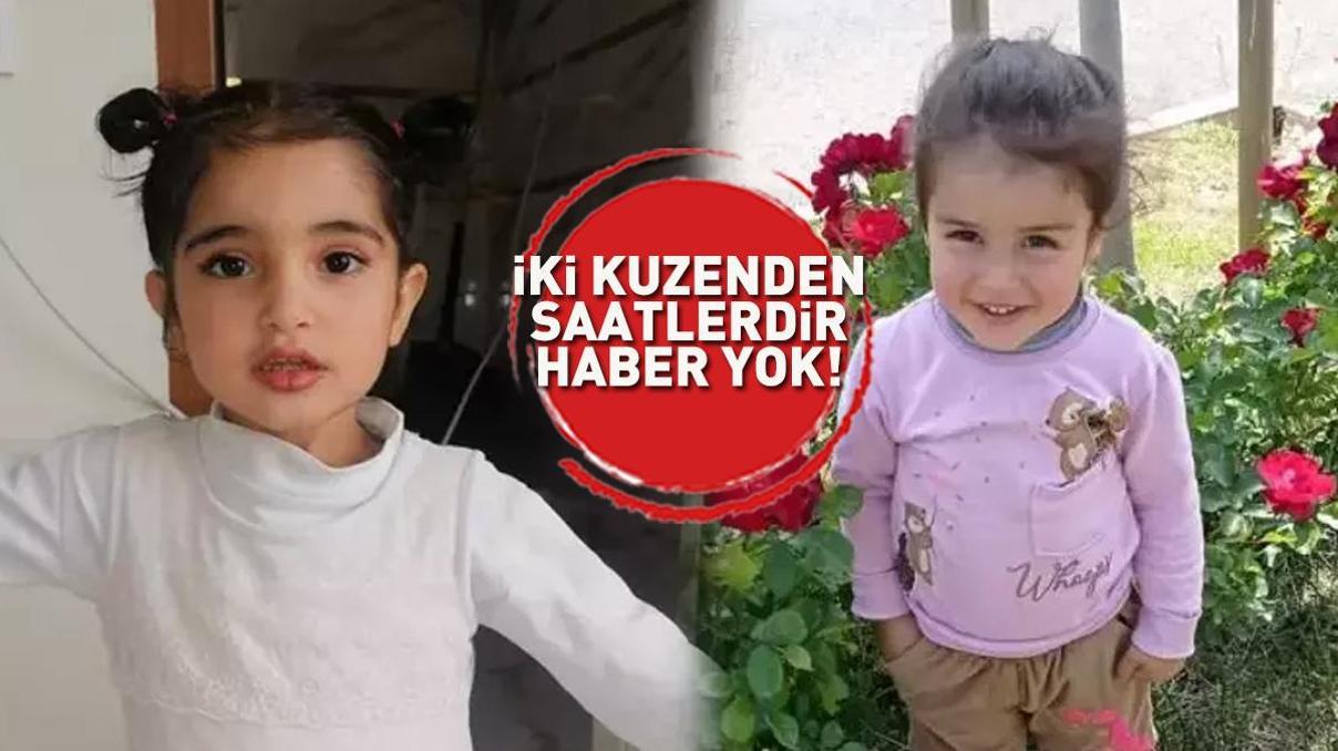 Herkes onları arıyor 3 ve 4 yaşındaki iki kuzenden saatlerdir haber yok