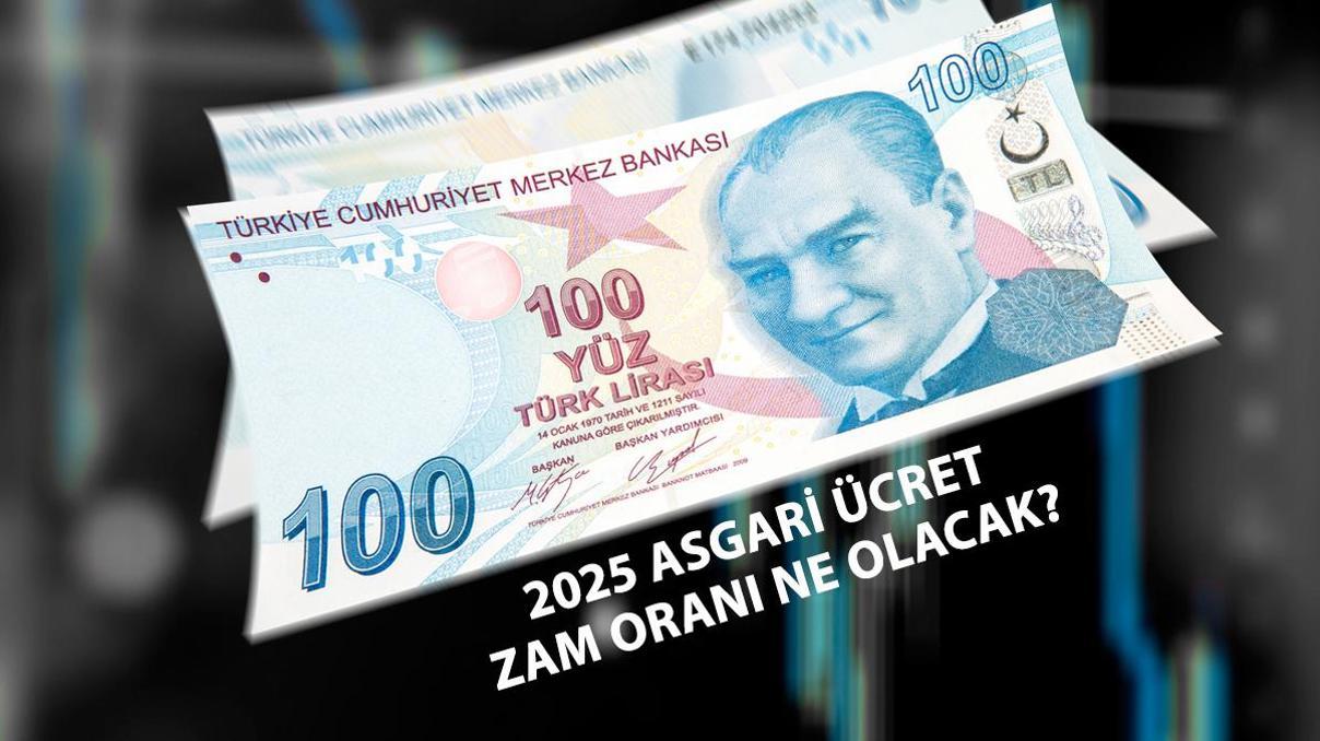 ASGARİ ÜCRETE ZAM 2025 Asgari ücret zam oranı ne kadar, yüzde kaç olacak ASGARİ ÜCRETE ZAM 2025 Asgari ücret zam oranı ne kadar, yüzde kaç olacak