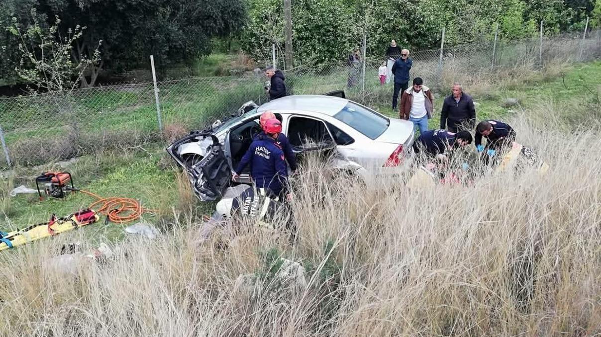 Kontrolden çıkan otomobil şarampole düştü: 1 ölü, 3 yaralı