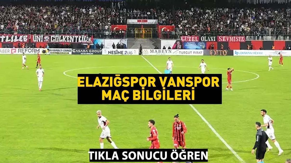 SON DAKİKA | Elazığspor Vanspor Maçı TFF Kararını Açıkladı Canlı Anlatım ve Maç Detayları SON DAKİKA | Elazığspor Vanspor Maçı TFF Kararını Açıkladı Canlı Anlatım ve Maç Detayları