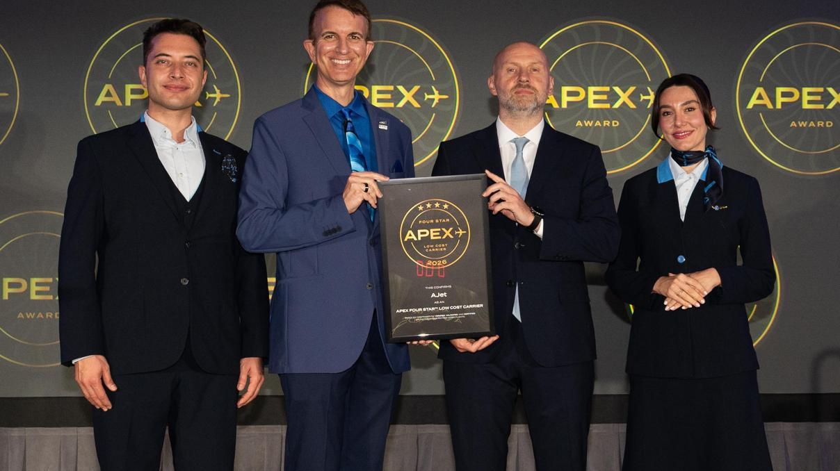 AJet, APEX’ten iki yılda iki uluslararası ödül kazandı