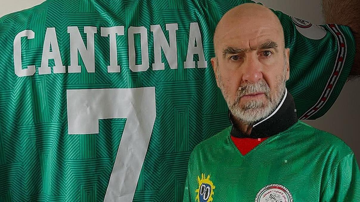 Fransız efsane Eric Cantonadan, Filistine destek forması Fransız efsane Eric Cantonadan, Filistine destek forması
