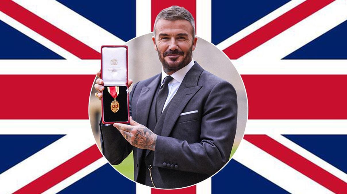 Eski futbolcu David Beckhama şövalye ünvanı verildi