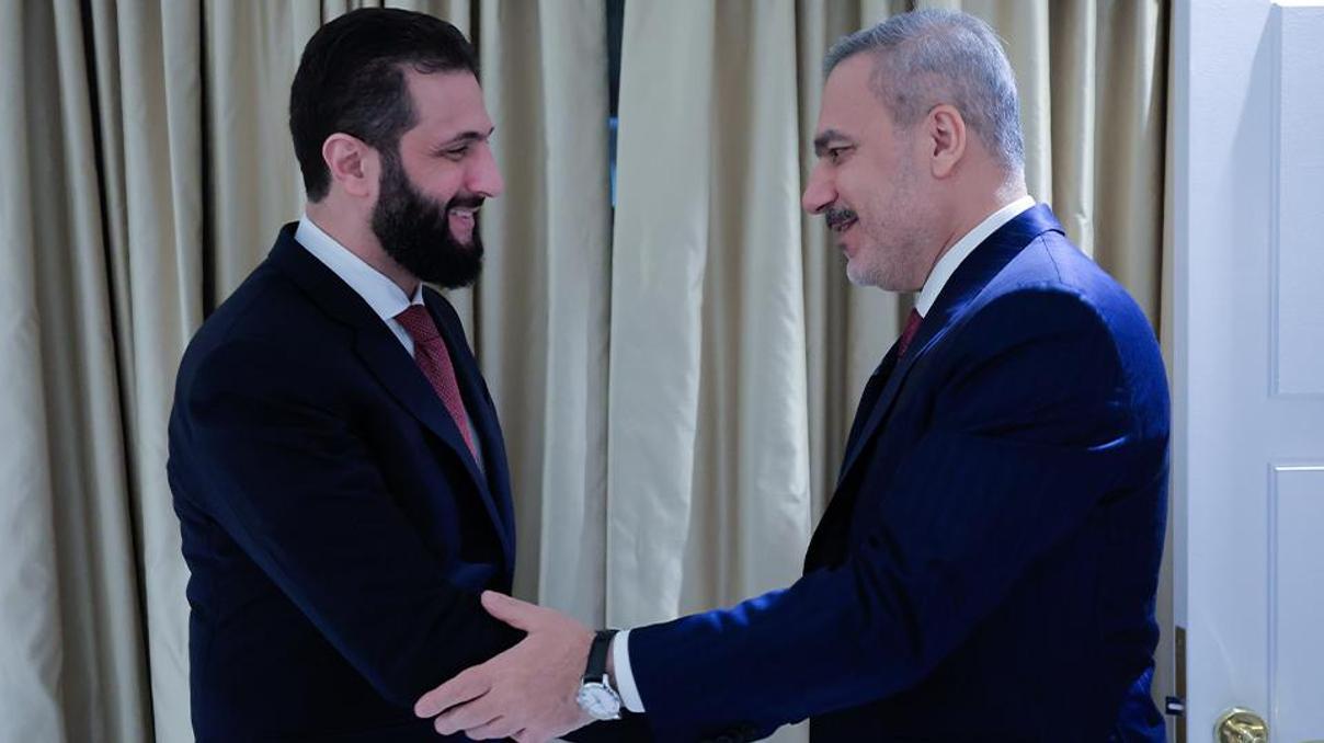Suriye Cumhurbaşkanı Ahmed Şara, Bakan Fidanı kabul etti