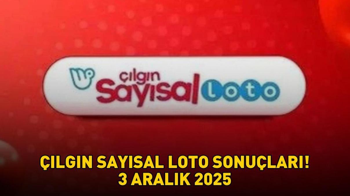 ÇILGIN SAYISAL LOTO SONUÇLARI 3 ARALIK 2025 | 409.317.502,92 TL büyük ikramiye devretti Çılgın Sayısal Loto sonuçları nasıl öğrenilir