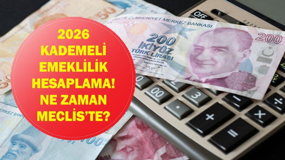 KADEMELİ EMEKLİLİK HESAPLAMA 2026:Kademeli Emeklilik Düzenlemesi Meclis’e Geldi Mi 2000 Yılı Sonrasına Kademeli Emeklilik Şartları Belli Oldu Mu