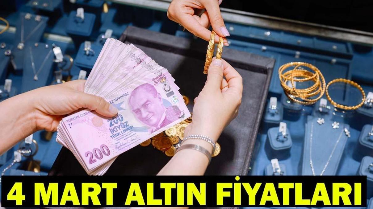 4 MART CANLI ALTIN FİYATLARI SON DAKİKA: Gram Altın Ne Kadar Çeyrek Altın Kaç TL Bugün Yarım Altın, Ata Altın, 22 Ayar Bilezik Fiyatı Ne Kadar