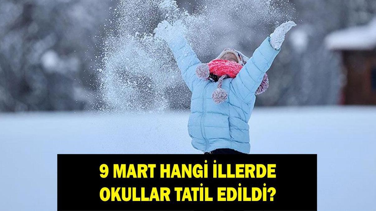 YARIN OKULLAR TATİL Mİ 9 MART 2026 PAZARTESİ: Valilikten açıklama geldi mi İstanbul, Ankara, İzmir, Bursa, Ordu, Artvinde okullar var mı yok mu