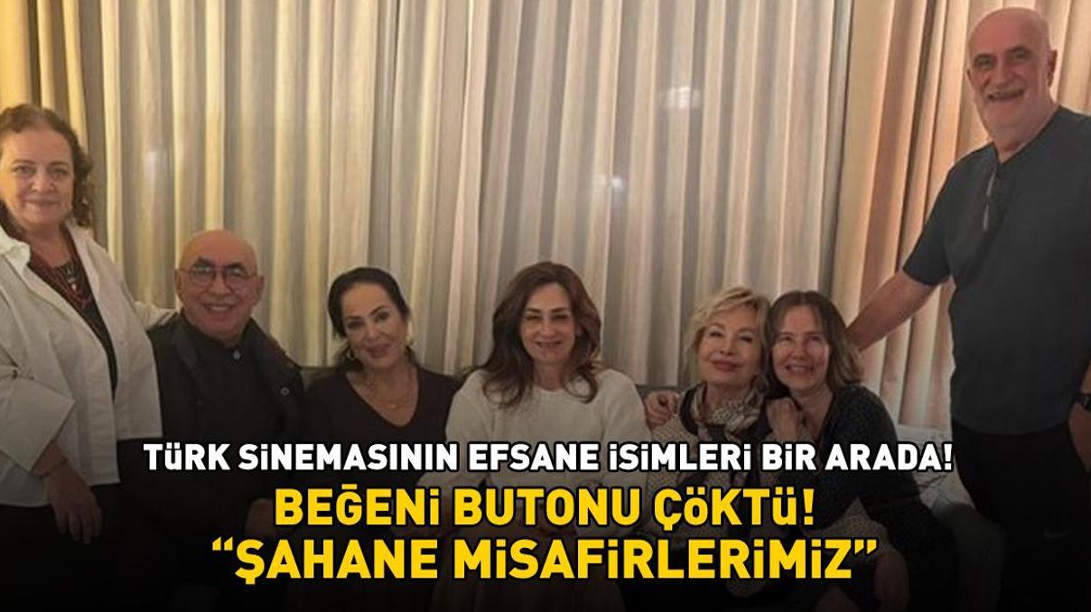 Yeşilçamın yıldızları Türkan Şoray, Şener Şen ve Emel Sayın bir arada Nilgün Öneşten olay paylaşım: Şahane misafirlerimiz Yeşilçamın yıldızları Türkan Şoray, Şener Şen ve Emel Sayın bir arada Nilgün Öneşten olay paylaşım: Şahane misafirlerimiz