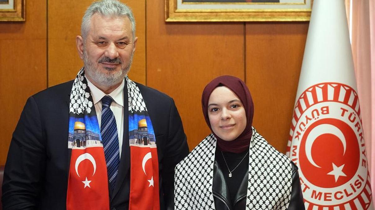 14 yaşındaki Gazzeli Meryemin hayali gerçek oldu: Cumhurbaşkanı Erdoğan ile görüştü