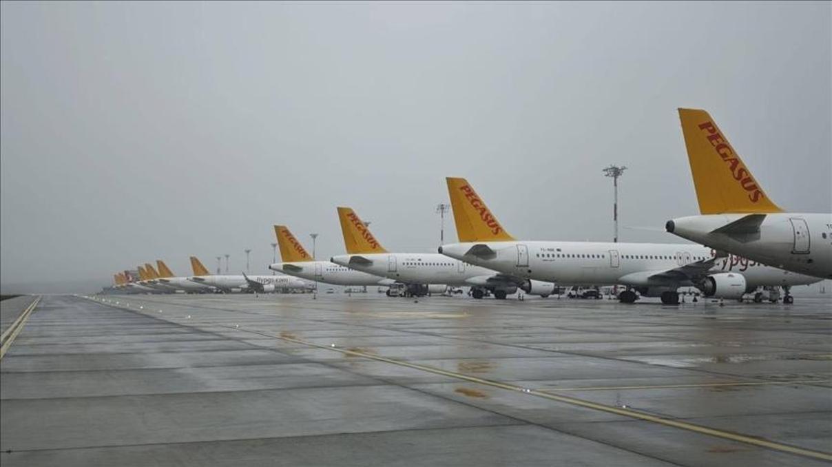 Pegasus 76 uçak seferini iptal etti Pegasus 76 uçak seferini iptal etti