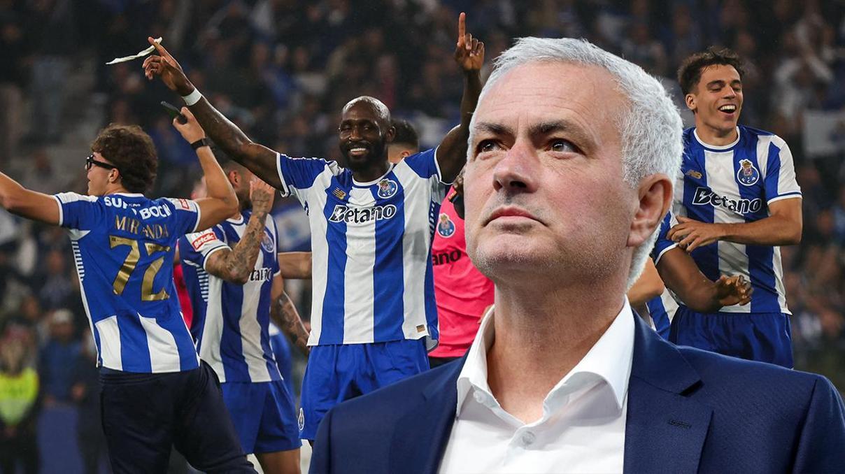 Benfica Teknik Direktörü Jose Mourinho, rakibi Portoyu kutladı