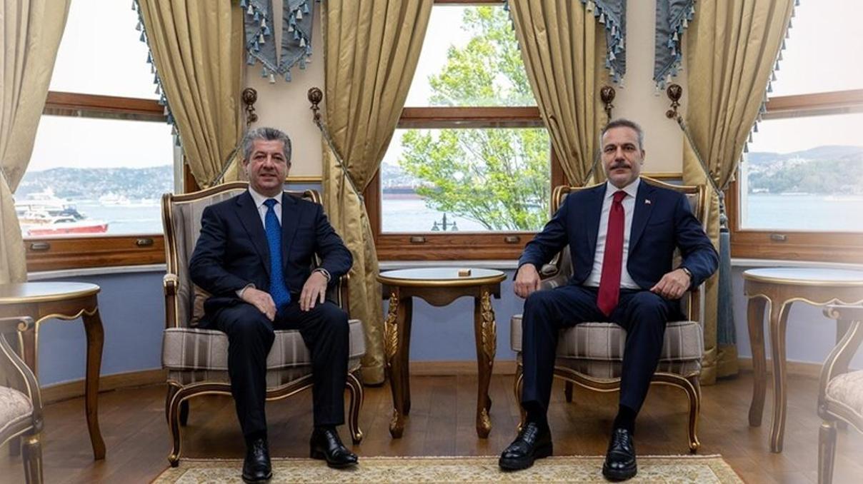 Dışişleri Bakanı Fidan, IKBY Başbakanı Barzani ile Görüştü