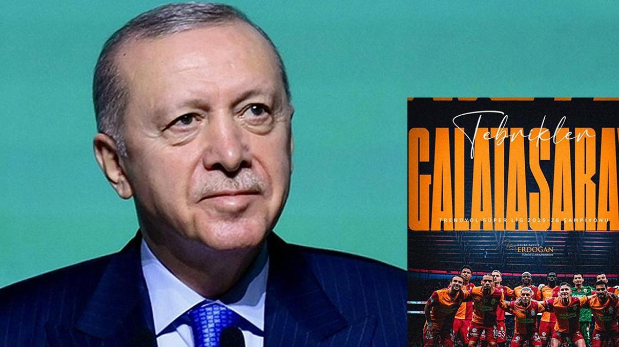 Cumhurbaşkanı Erdoğan’dan Galatasaray’a tebrik