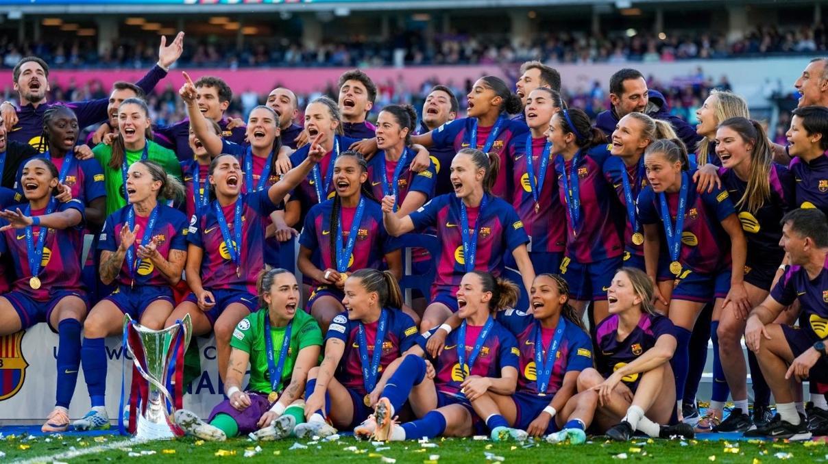 Barcelona, UEFA Kadınlar Şampiyonlar Liginde 4. kez mutlu sona ulaştı Barcelona, UEFA Kadınlar Şampiyonlar Liginde 4. kez mutlu sona ulaştı