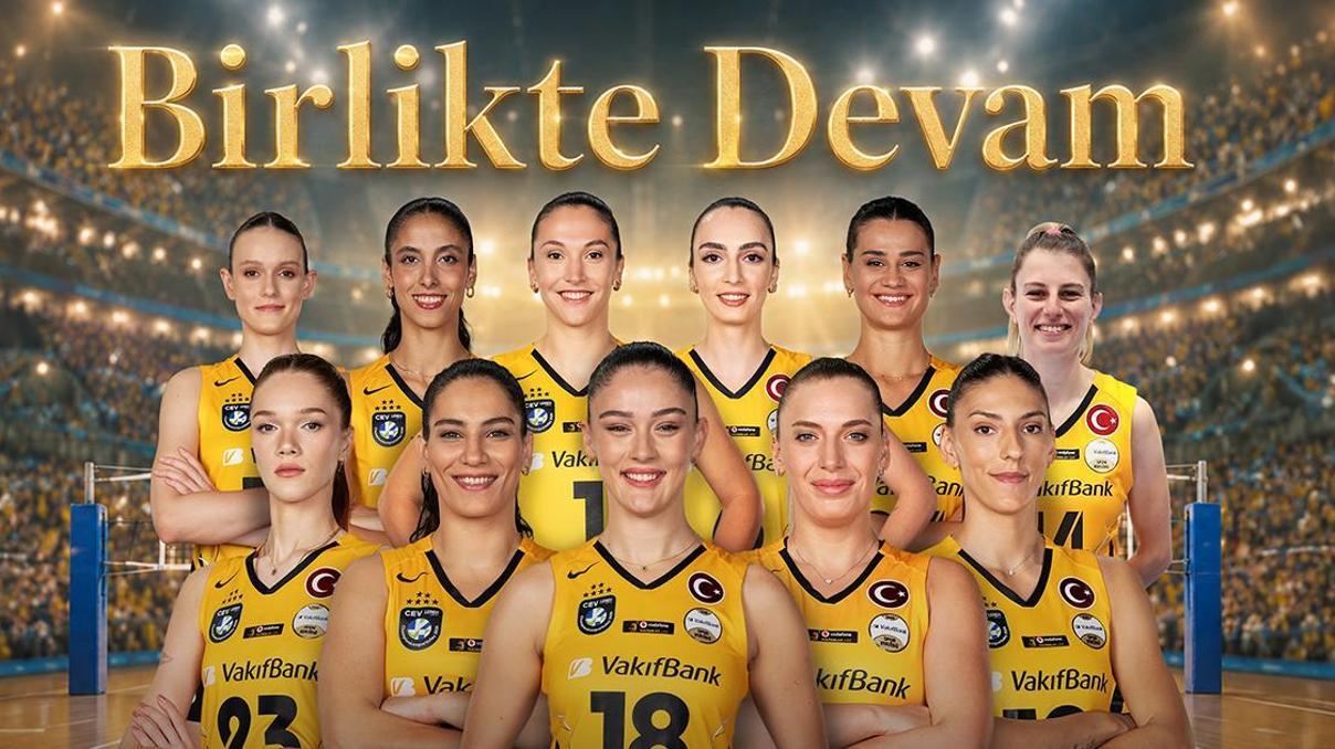 VakıfBank, 11 oyuncusuyla “devam” dedi