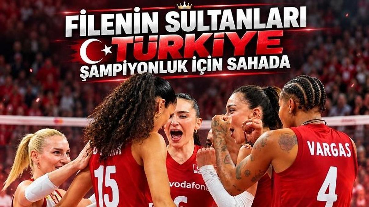 TÜRKİYE – İTALYA FİNAL MAÇI CANLI İZLE | Filenin Sultanları Avrupa Voleybol Şampiyonası Maçı TRT 1 Şifresiz Yayın Ekranı