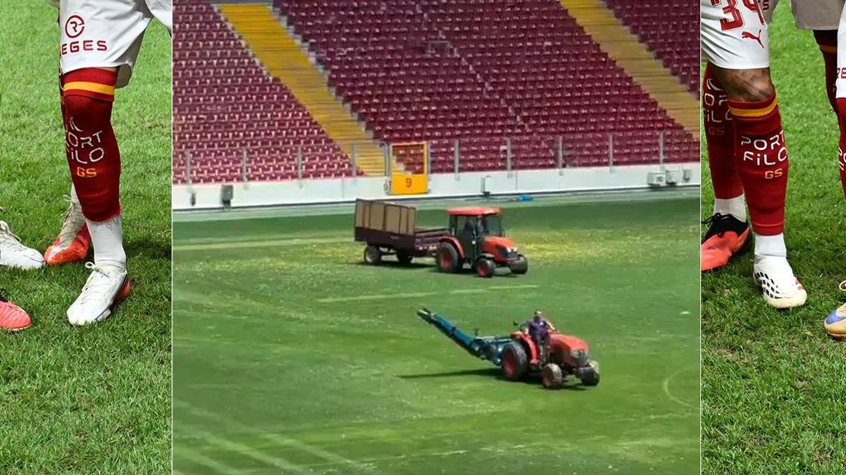 Galatasaray, Barcelona maçı öncesi stadyum zeminini yeniliyor