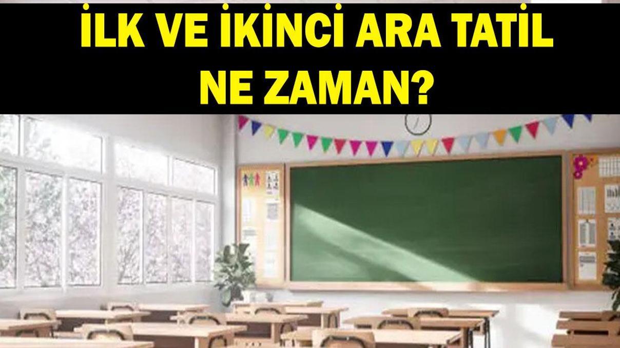 MEB ARA TATİL TARİHLERİ: İlk ara tatil ne zaman 2026 - 2027 ara tatil tarihleri MEB ARA TATİL TARİHLERİ: İlk ara tatil ne zaman 2026 - 2027 ara tatil tarihleri