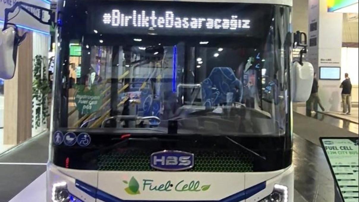 HBSden hidrojenli otobüs geldi HBSden hidrojenli otobüs geldi
