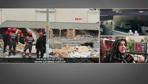 Yan binadakiler o anları anlattı: Bomba gibi bir gürültüyle uyandık